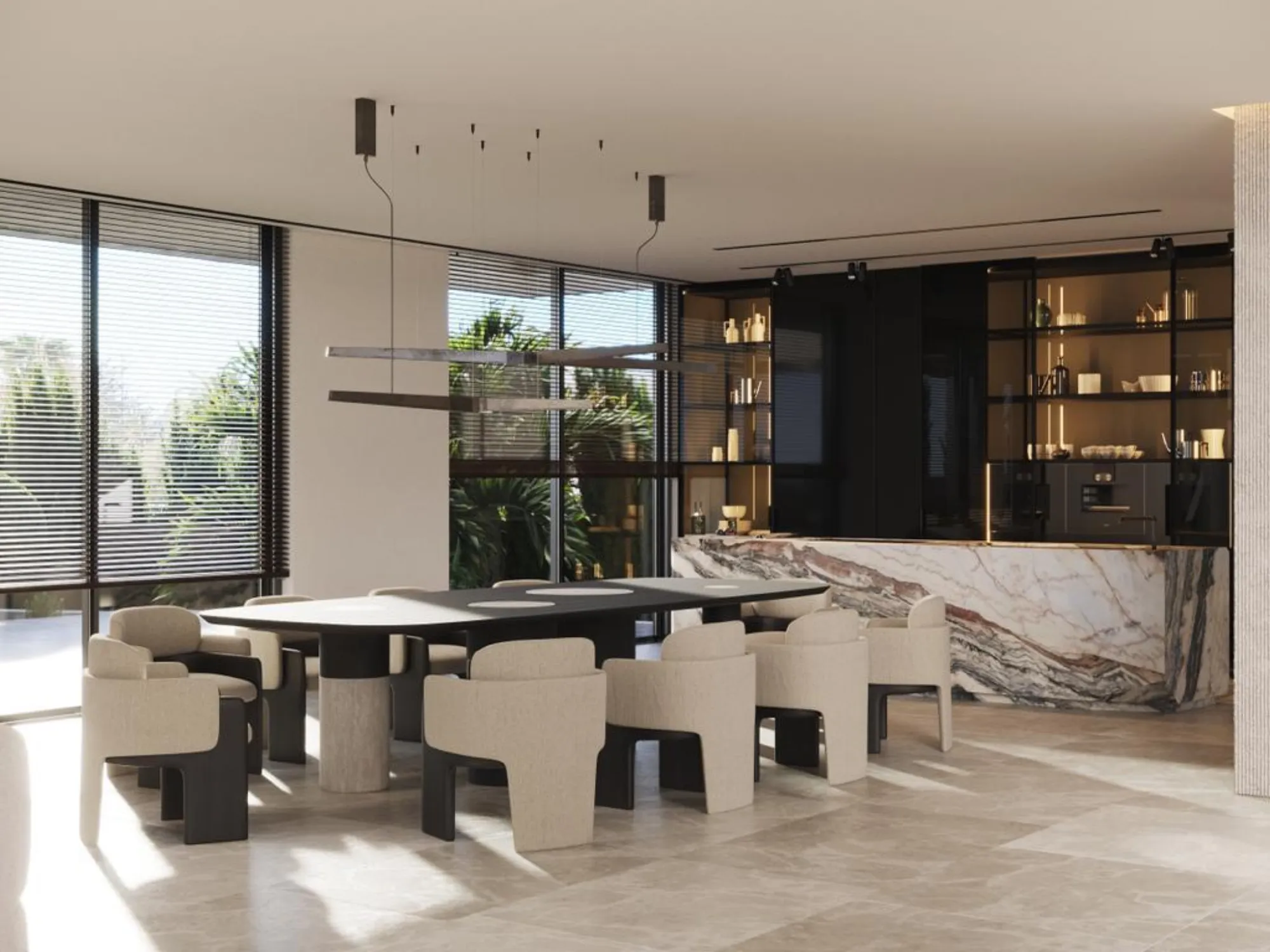 Andara 2 Terrasse mit Poolblick