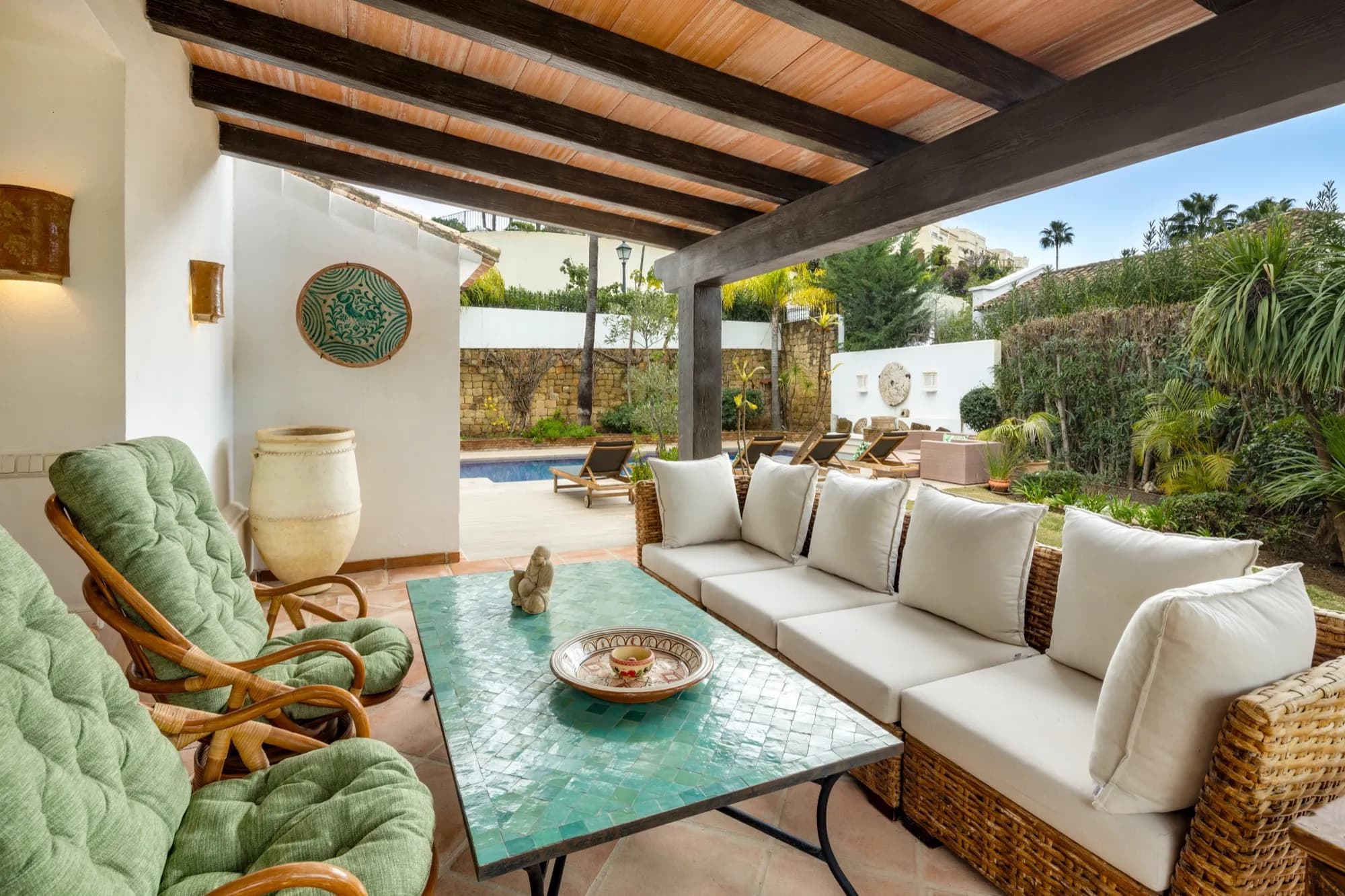 La Quinta 193 Außenansicht Villa bei Abend