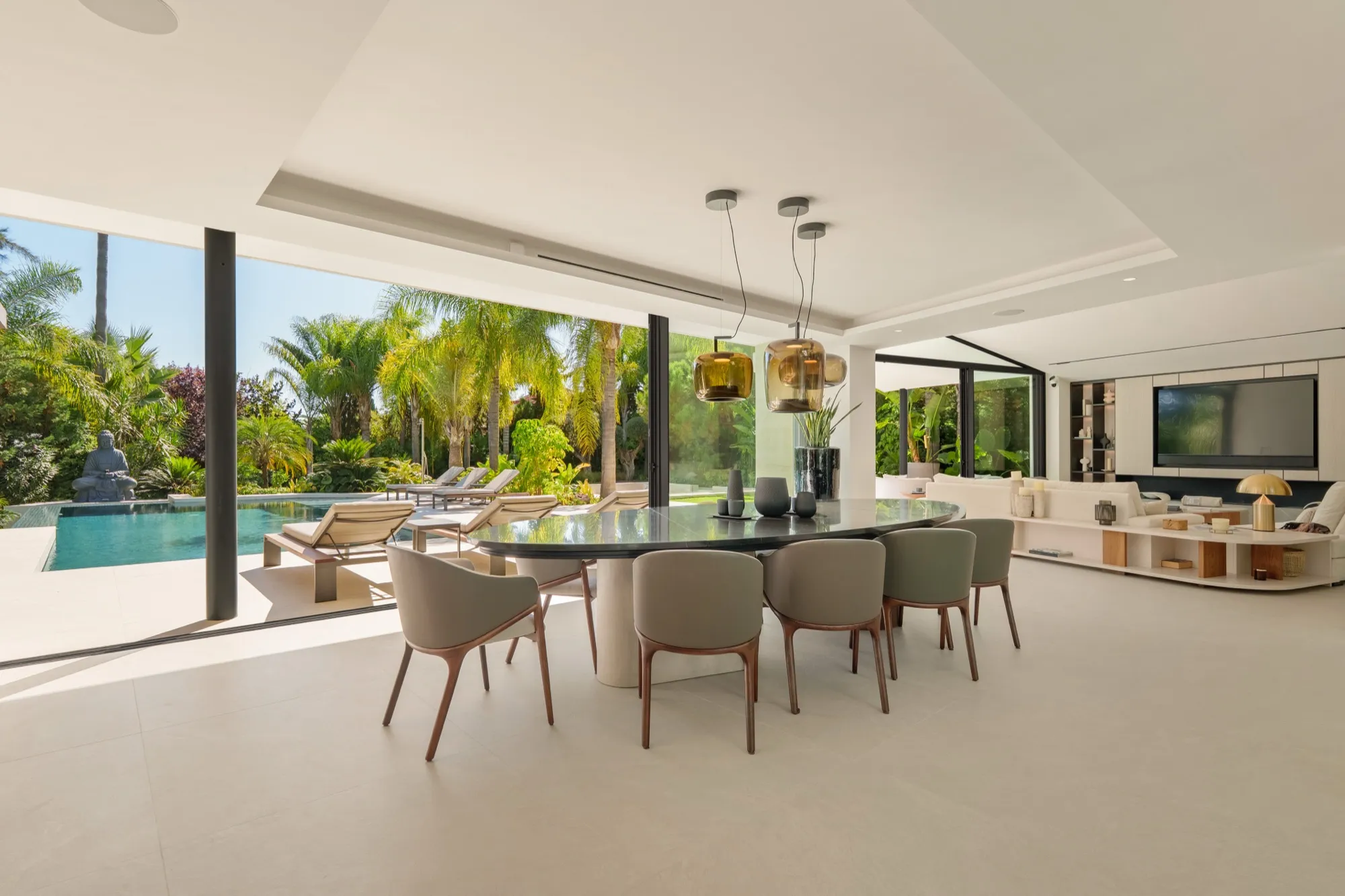 Las Chapas 5 Wohnzimmer überdachte Terrasse