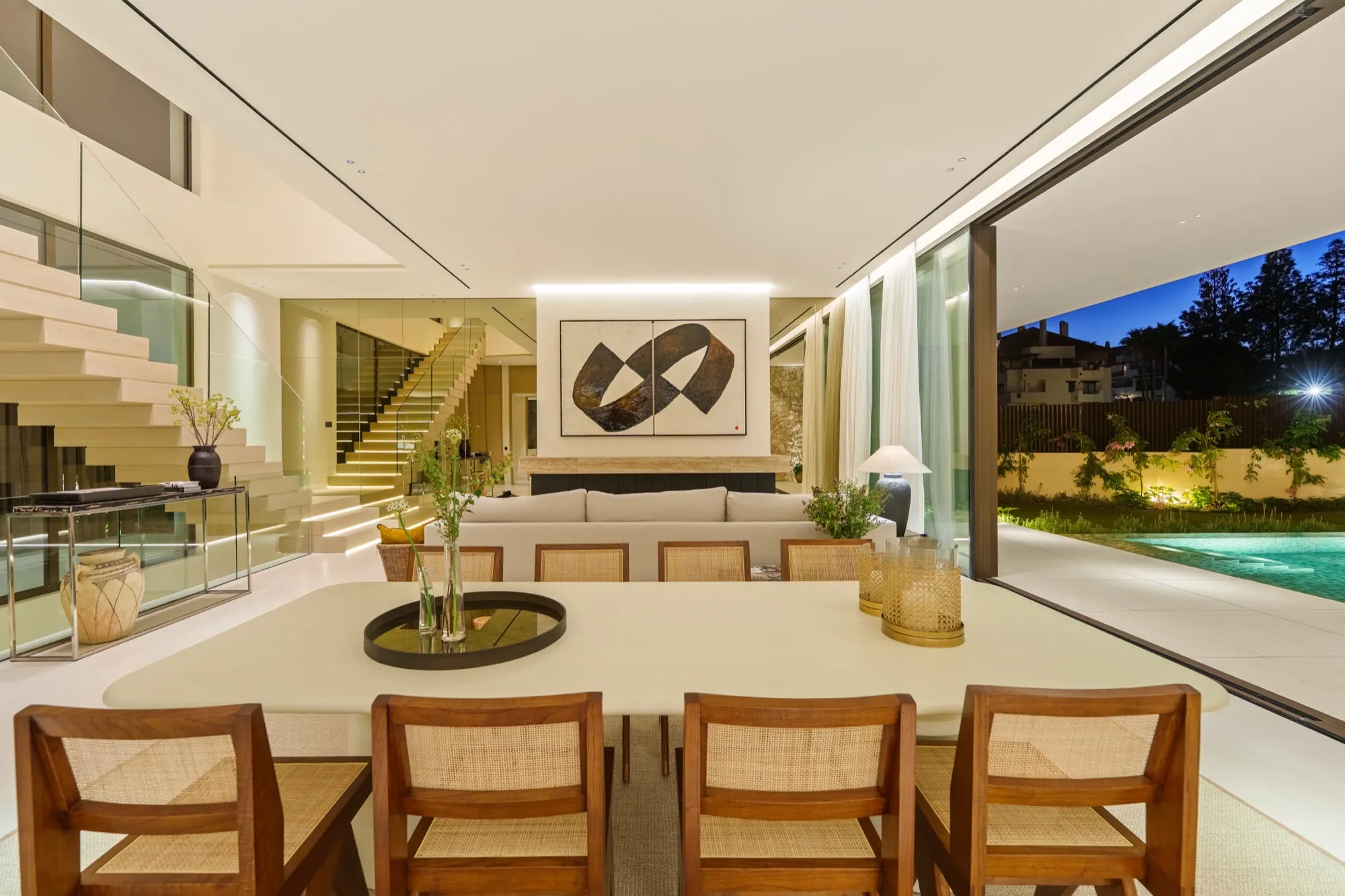 Casa Cazorla offener Wohnbereich doppelte Raumhöhe